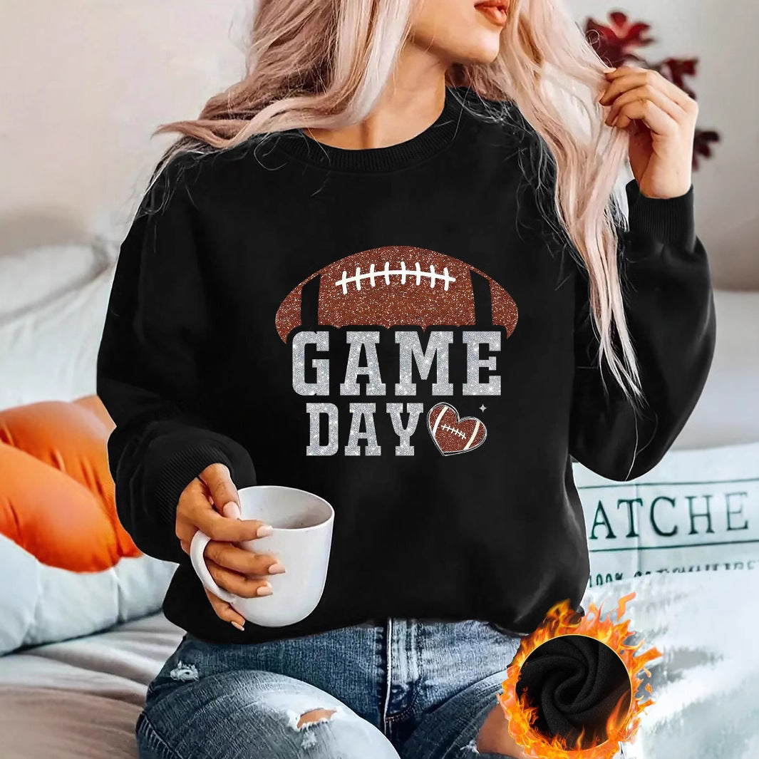 Damen Sportlicher Pullover mit trendy Grafikdesign EB