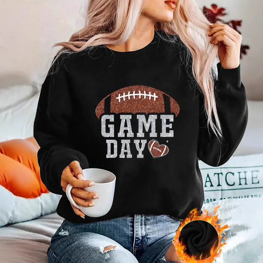 Damen Sportlicher Pullover mit trendy Grafikdesign EB