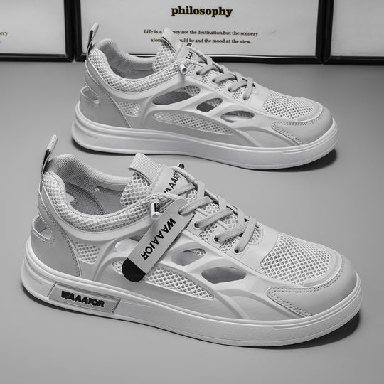 Damen Sportsneakers mit atmungsaktiver Mesh-Oberfläche und rutschfester Sohle EB