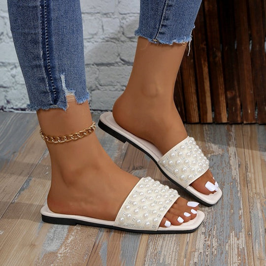 Damen Glamouröse Riemchen-Sandalen mit funkelnden Strassdetails EB