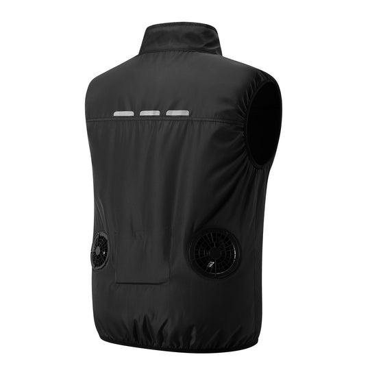 Herren nan leichte multifunktionale Outdoorweste mit Reißverschluss und Mehrfachtaschen EB