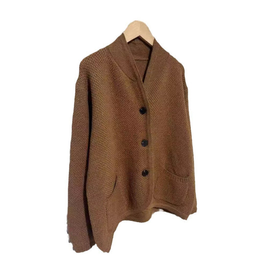 Damen Strickjacke mit strukturiertem Design und praktischen Taschen EB