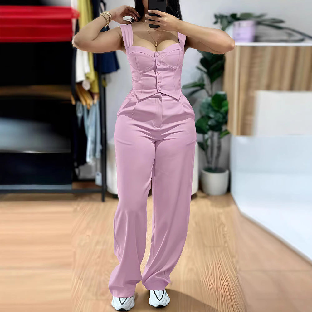 Damen Elegantes und figurbetontes Jumpsuit EB