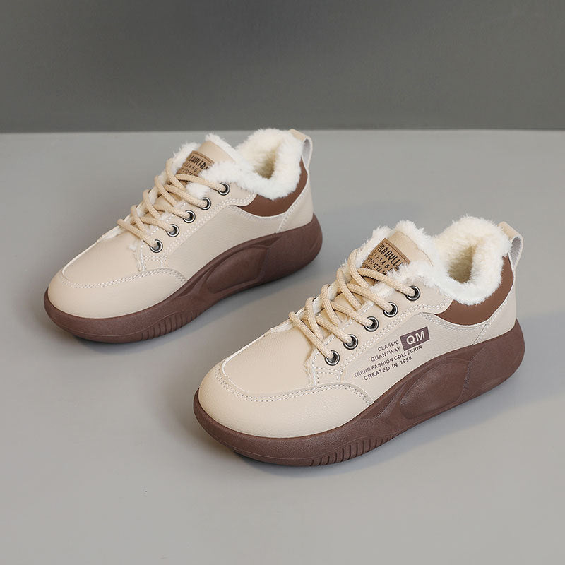 Damen Sportliche Winter Sneakers mit kuscheligem Fleece-Innenfutter EB