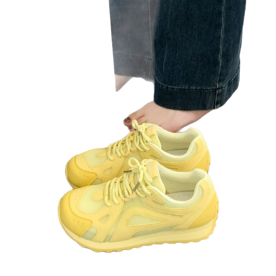 Damen Sportliche Sneakers mit atmungsaktivem Mesh und dämpfender Sohle EB