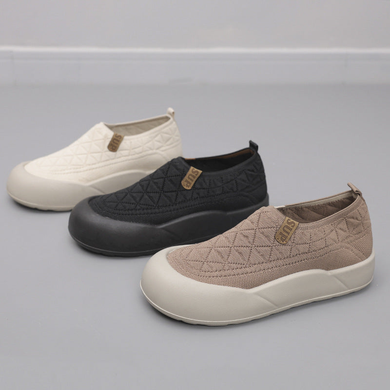 Damen Bequeme Freizeitschuhe mit flexiblem Strick-Obermaterial EB