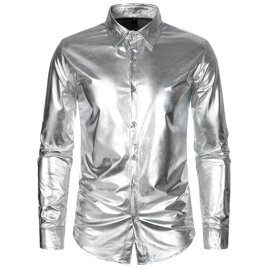 Herren Metallic Hemd EB