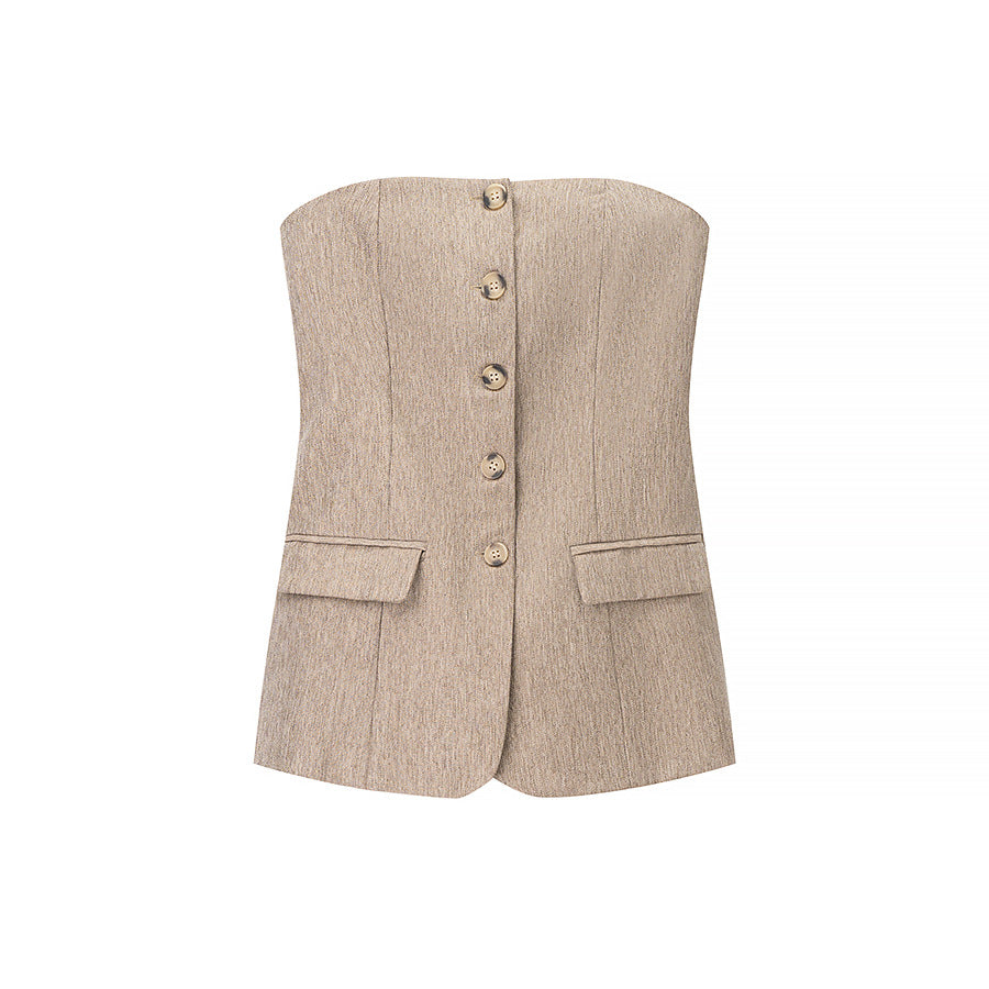 Damen Hosen mit weitem Bein und hoher Taille EB