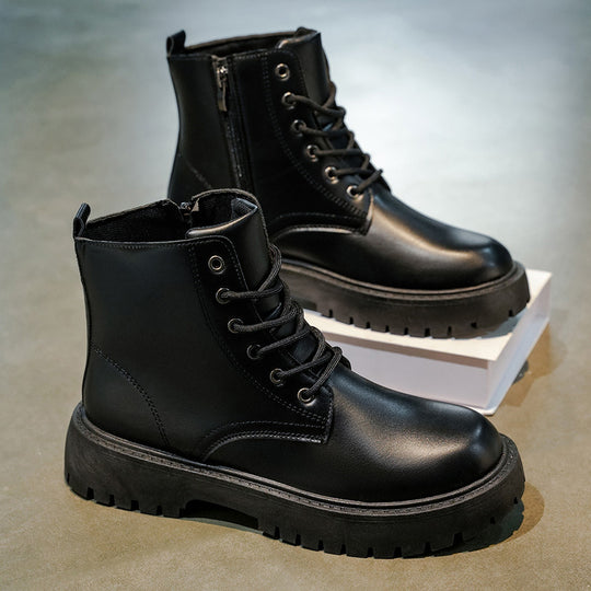Damen strapazierfähige Kombistiefel mit seitlichem Reißverschluss EB