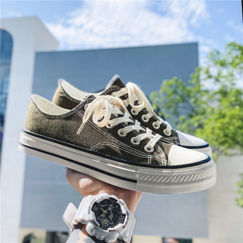 Damen Leichte Canvas-Sneaker mit rutschfester Sohle EB