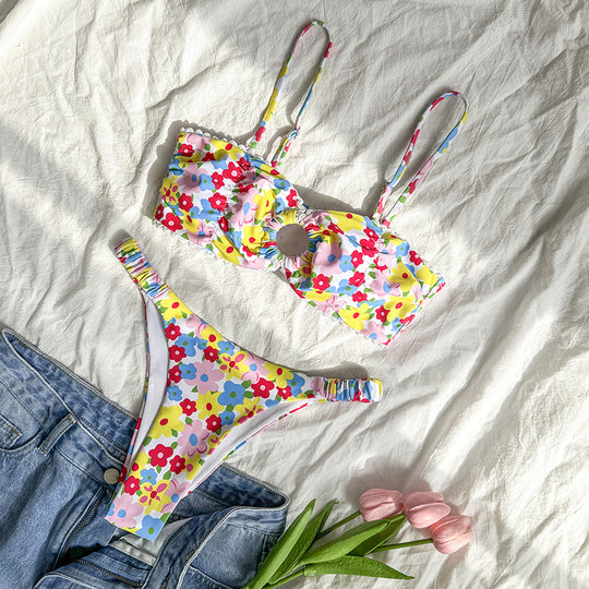 Damen Blumiger Bikini EB