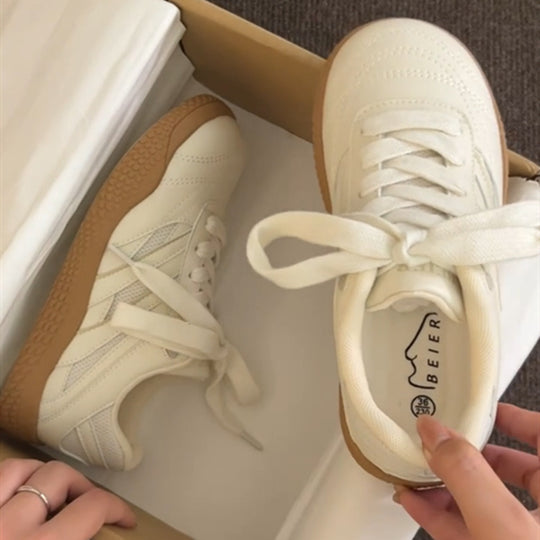 Damen Leichte Freizeitsneaker mit atmungsaktiver Obermaterialstruktur und rutschfester Sohle EB