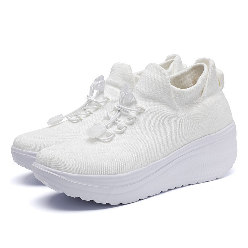 Damen sportliche Sneakers mit elastischem Schnürsystem EB