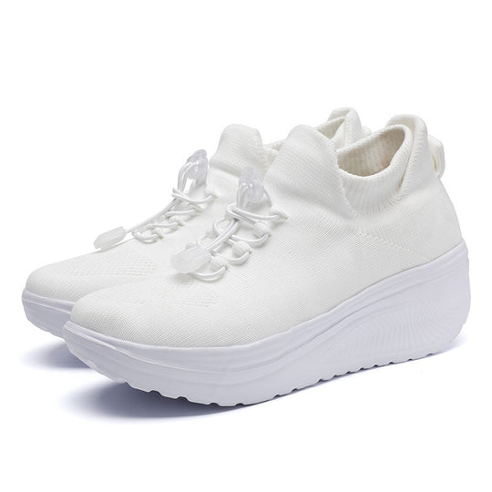 Damen sportliche Sneakers mit elastischem Schnürsystem EB