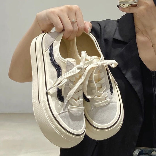 Damen Modische Plattform-Sneaker mit robustem Profil und atmungsaktivem Obermaterial EB