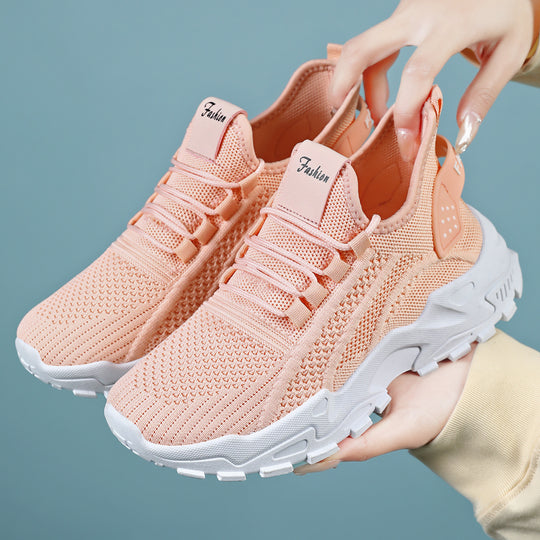 Damen modische Sport Sneakers mit atmungsaktiver Mesh-Oberfläche und stabiler Dämpfung EB