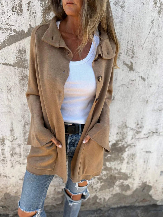 Damen Lässiger Oversized Cardigan EB