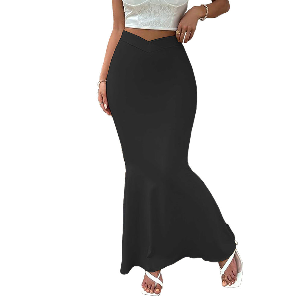 Damen figurbetontes Bleistiftkleid mit schwingendem Saum EB
