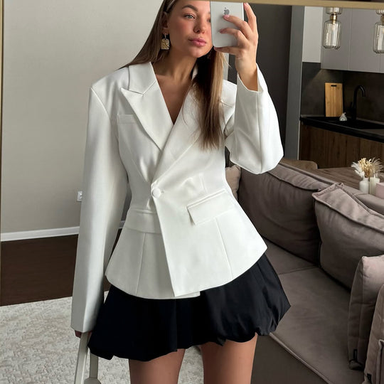 Damen eleganter taillierter Blazer EB