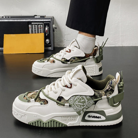 Damen sportliche Chunky-Sneaker mit einzigartigem Design und atmungsaktiver Sohle EB