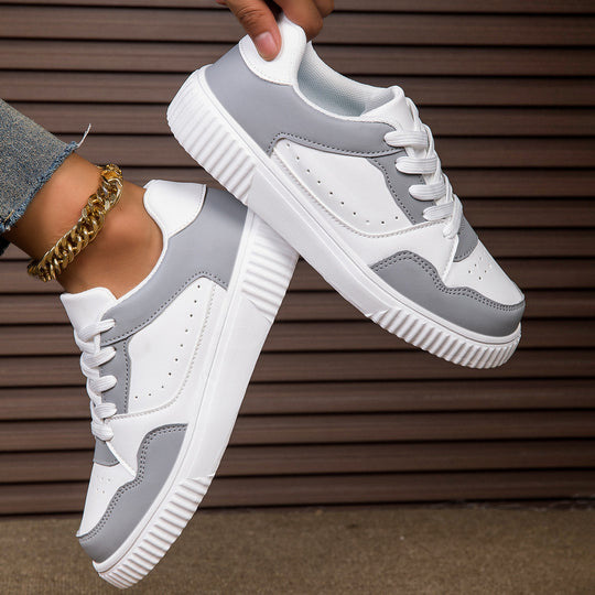 Damen Komfortable Sneakers in modernem Design mit gepolsterter Sohle EB