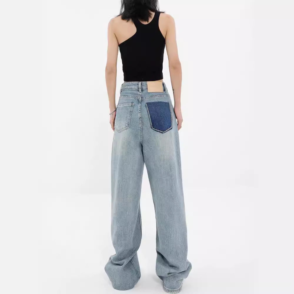 Damen Weite High-Waist Jeans im lässigen Schnitt EB