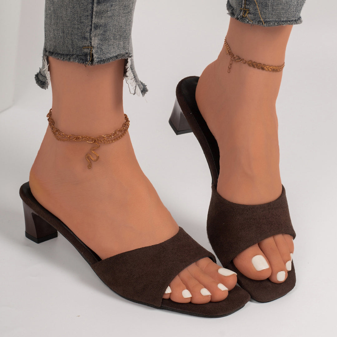 Damen elegante Sling-Pantoletten mit modischem Riemendesign EB