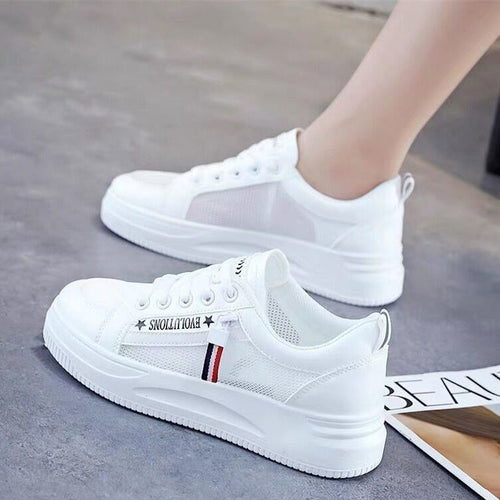 Damen Sportliche Sneakers mit luftiger Mesh-Oberfläche und innovativem Dämpfungssystem EB