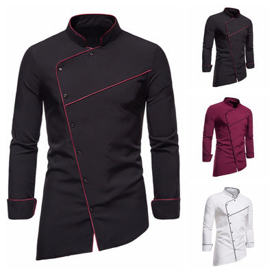 Herren Kochjacke mit modischen Akzenten und professionellem Schnitt EB