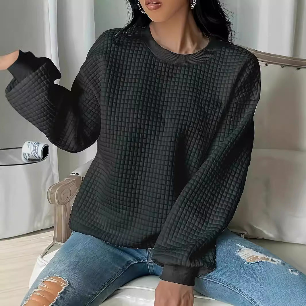 Damen Strukturierter Sweatshirt EB