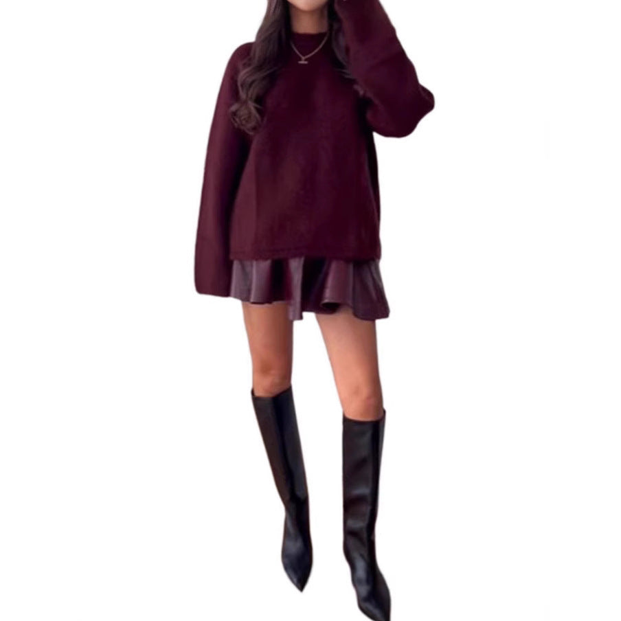 Damen Oversized Pullover mit weichem Mohair-Mix EB
