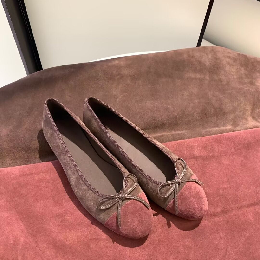 Damen Ballerinas mit modischem Schleifendetail EB