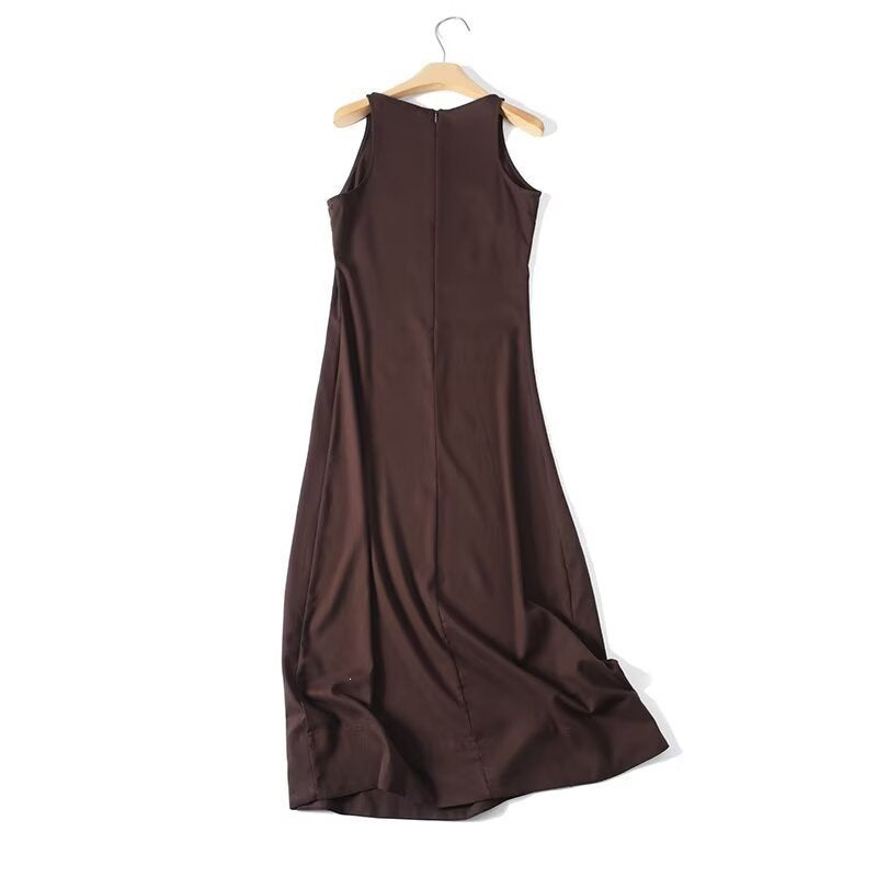 Damen Maxikleid mit elegantem Schnitt und dezentem Rückenausschnitt EB