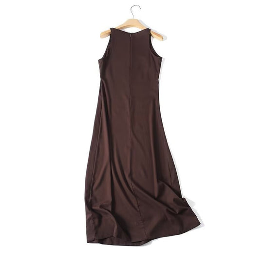 Damen Maxikleid mit elegantem Schnitt und dezentem Rückenausschnitt EB