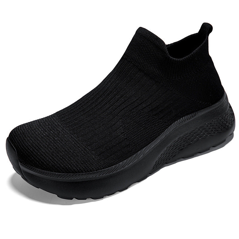 Damen Strick-Sneaker mit rutschfester Sohle und atmungsaktiver Oberfläche EB