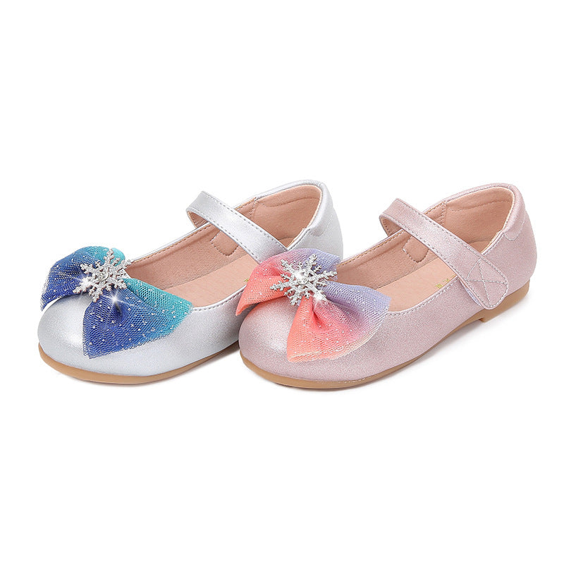 Mädchen Ballerinas mit glitzerndem Schleifen-Design EB