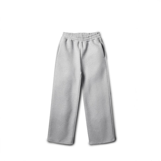 Damen nan weite High‑Waist Loungehose mit hohem Komfortbund, verdeckten Seitentaschen und geradem Bein EB