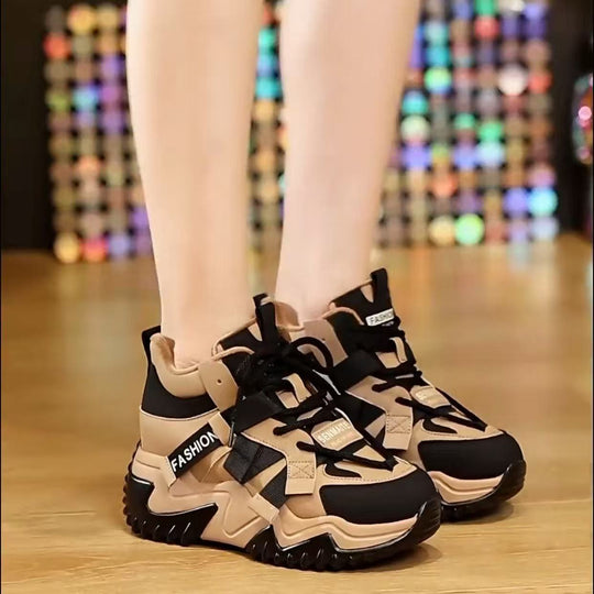 Damen Sportliche High-Top Sneakers mit herausragender Dämpfung und modischem Design EB