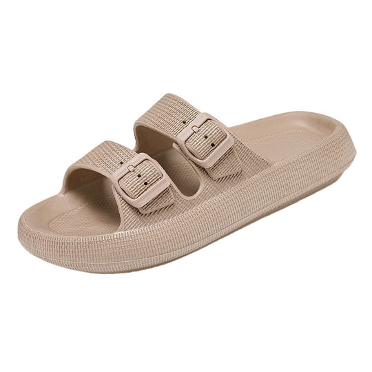Damen Komfortable Sandalen mit Doppel-Schnallen EB