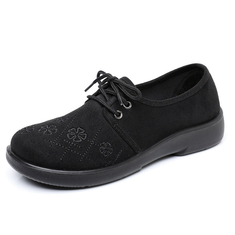 Damen modische Schnürschuhe mit floralem Muster EB
