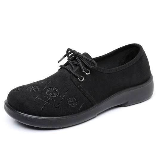 Damen modische Schnürschuhe mit floralem Muster EB