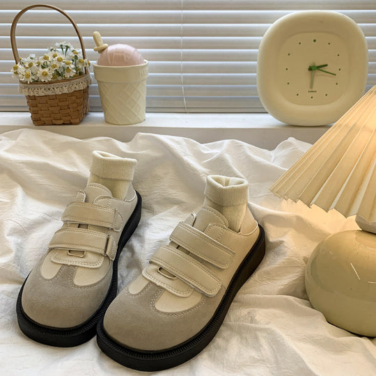 Damen Sneakers mit verstellbarem Klettverschluss und bequemem Fußbett EB