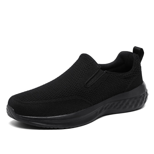 Damen Komfortable Slip-On Sneakers mit atmungsaktivem Strickoberteil EB