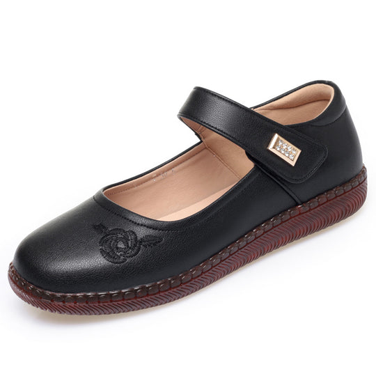 Damen Elegante Ballerinas mit komfortablem Klettverschluss EB