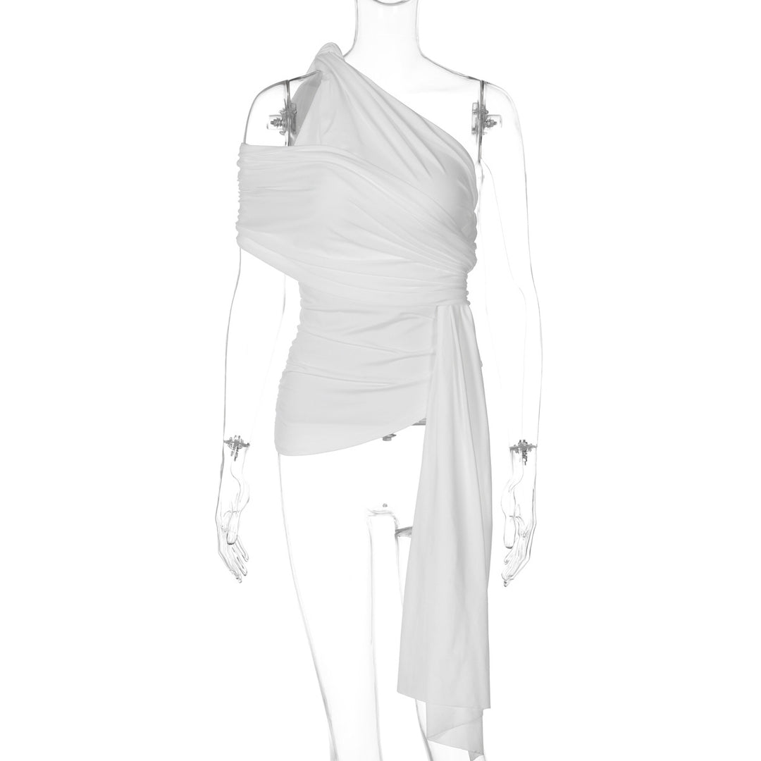 Damen Elegantes Wickeloberteil mit asymmetrischem Schnitt EB