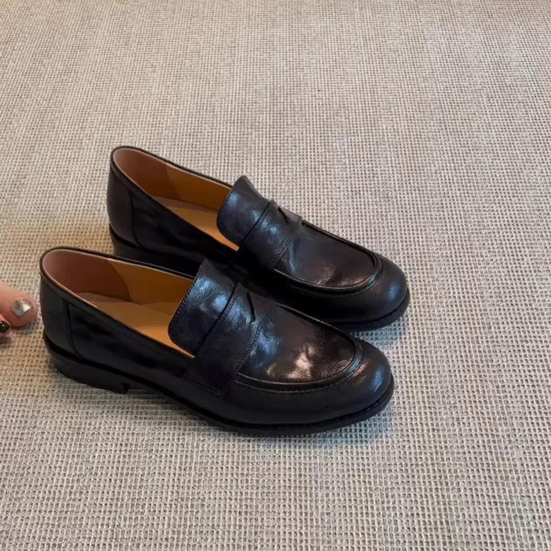 Damen Mokassins aus hochwertigem Leder mit elegantem Schlupfdesign EB