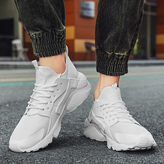 Herren sportlicher Training- und Lifestyle-Sneaker mit elastischem Fersenband, atmungsaktiver Strickkonstruktion und gedämpfter Wellen-EVA-Sohle EB