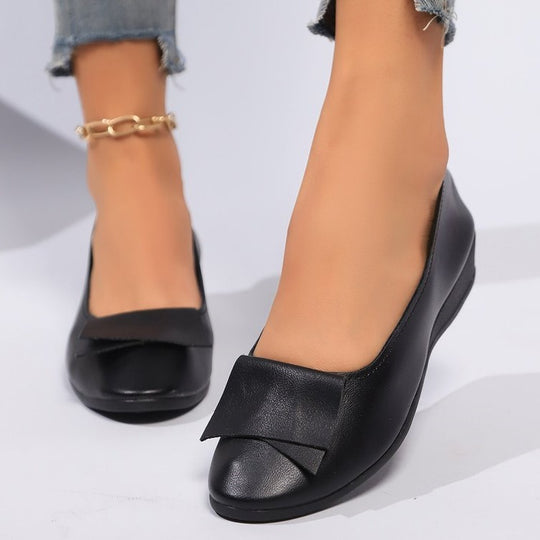 Damen Ballerinas mit eleganter Schleifen-Applikation EB