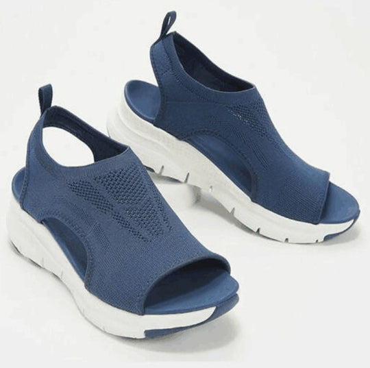 Damen sportliche und stilvolle Zehentrenner-Sandalen mit ergonomischem Design EB