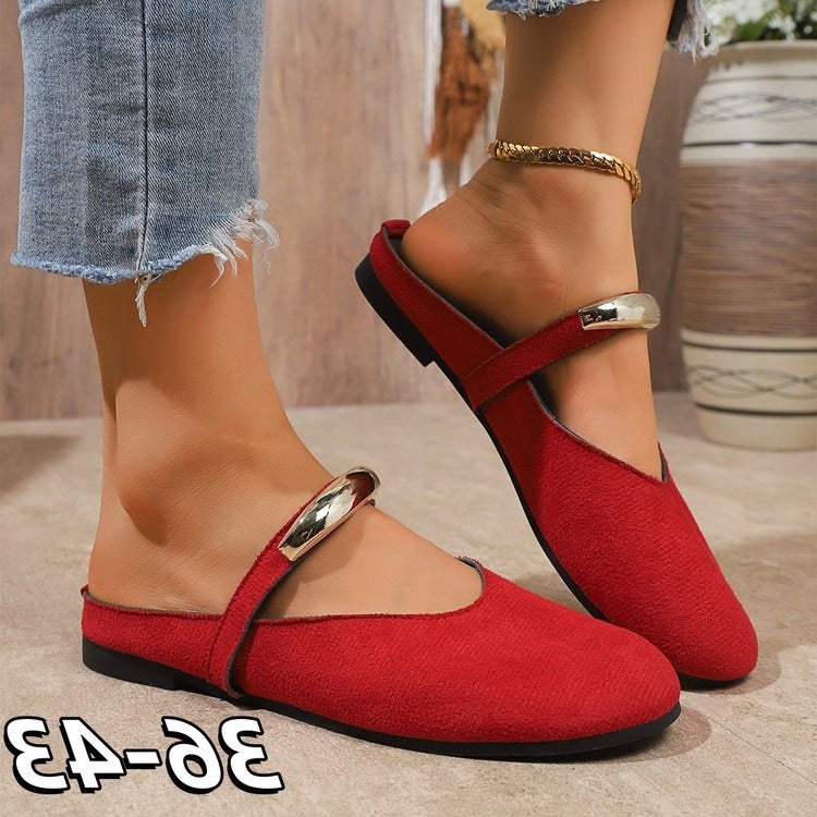 Damen Ballerinas mit eleganter Riemchenverzierung EB